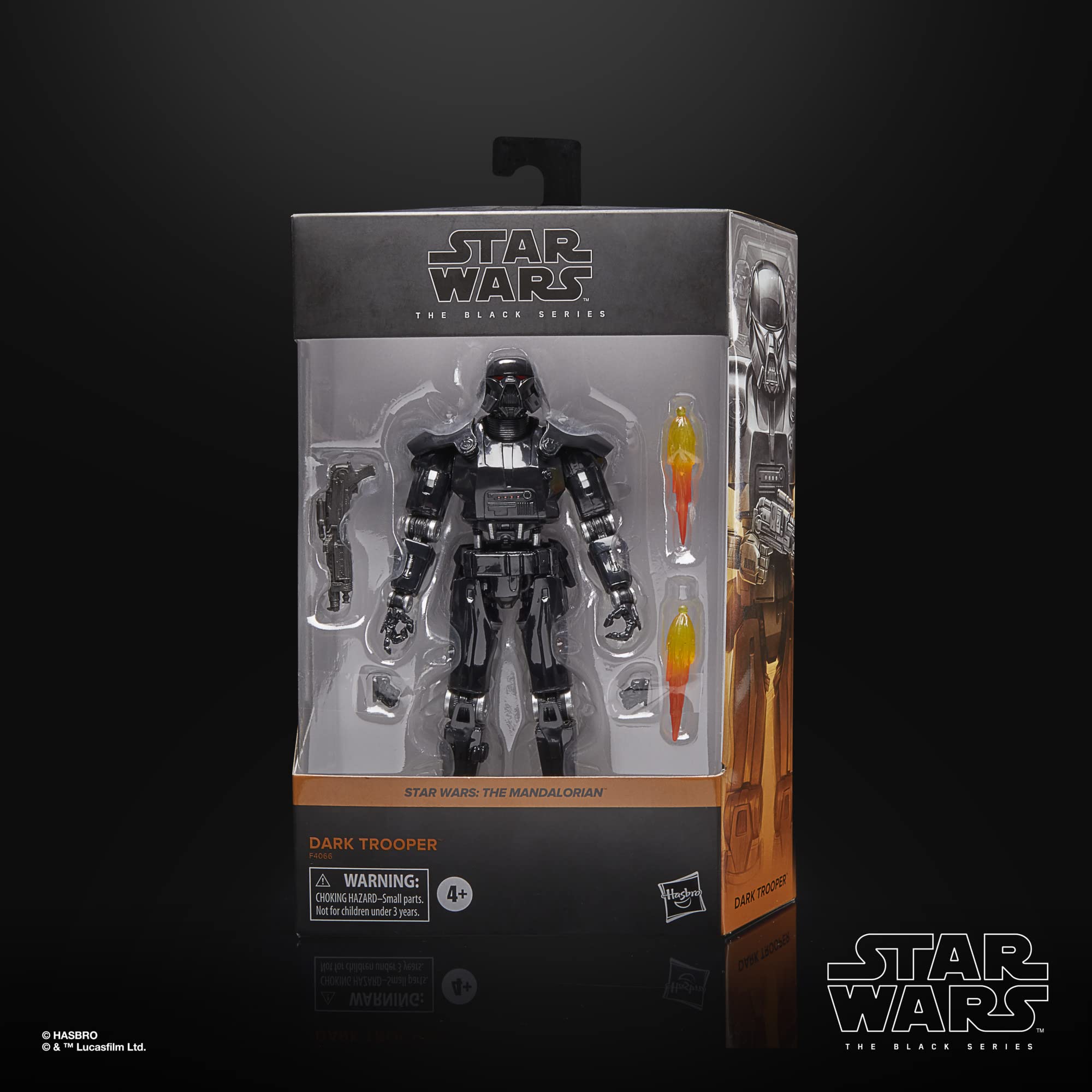 STAR WARS Dark Trooper 6-inch poseable figure highlights versatile posing options.