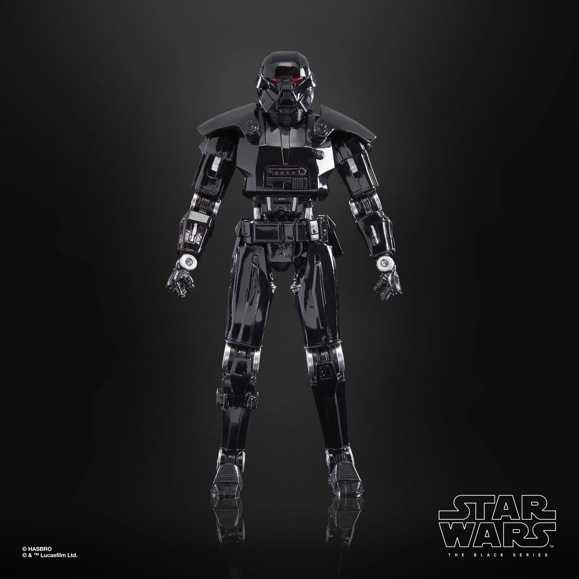 STAR WARS Dark Trooper armor detail close-up shows armor texture and depth.