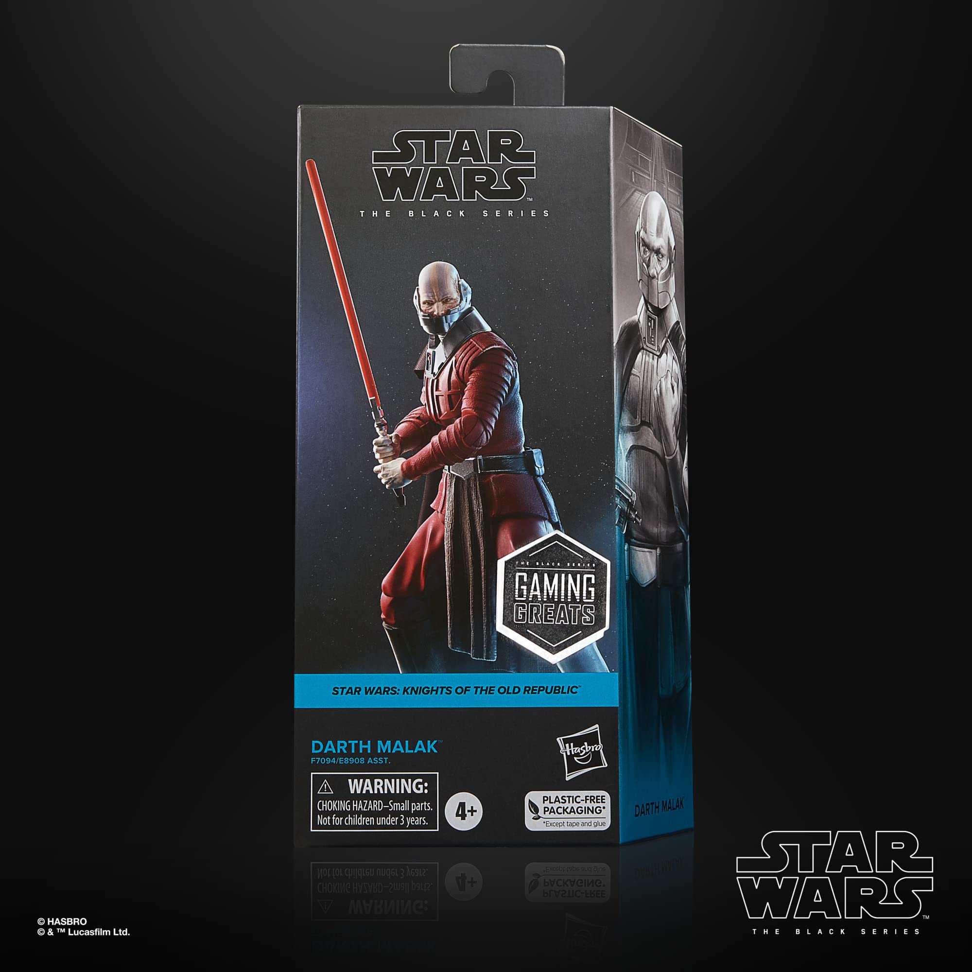 STAR WARS Darth Malak lightsaber accessory included for authentic battle poses.
