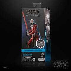 STAR WARS Darth Malak lightsaber accessory included for authentic battle poses.