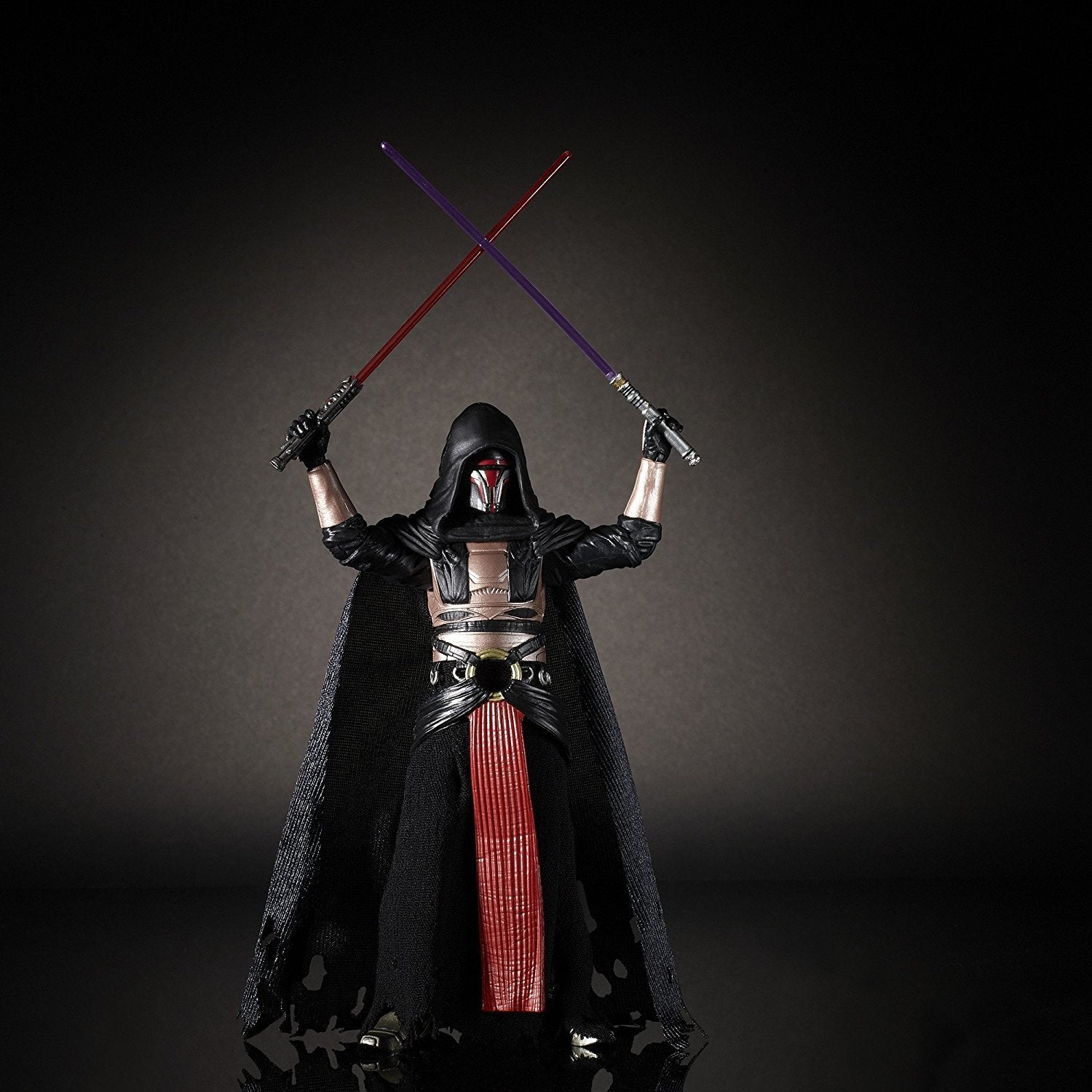 Star Wars Darth Revan cape close-up for shelf display