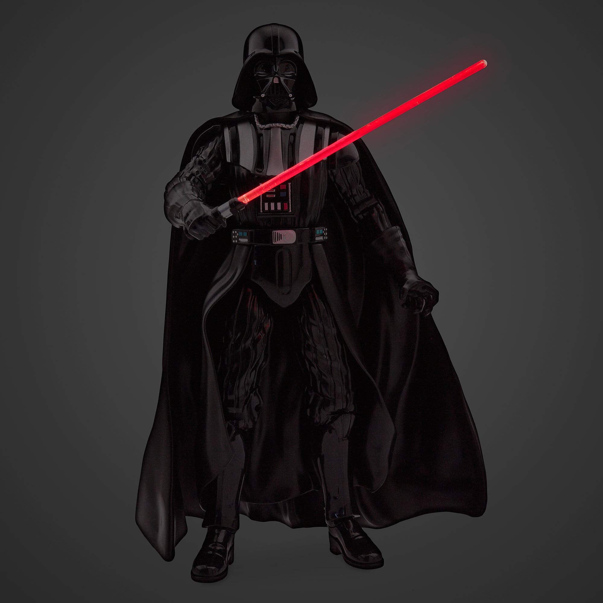 Star Wars Darth Vader figure with removable red lightsaber for poseable play.