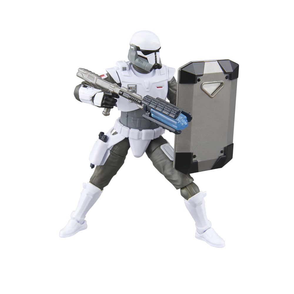 Elite trooper armor showcases Imperial design in a highly detailed figure