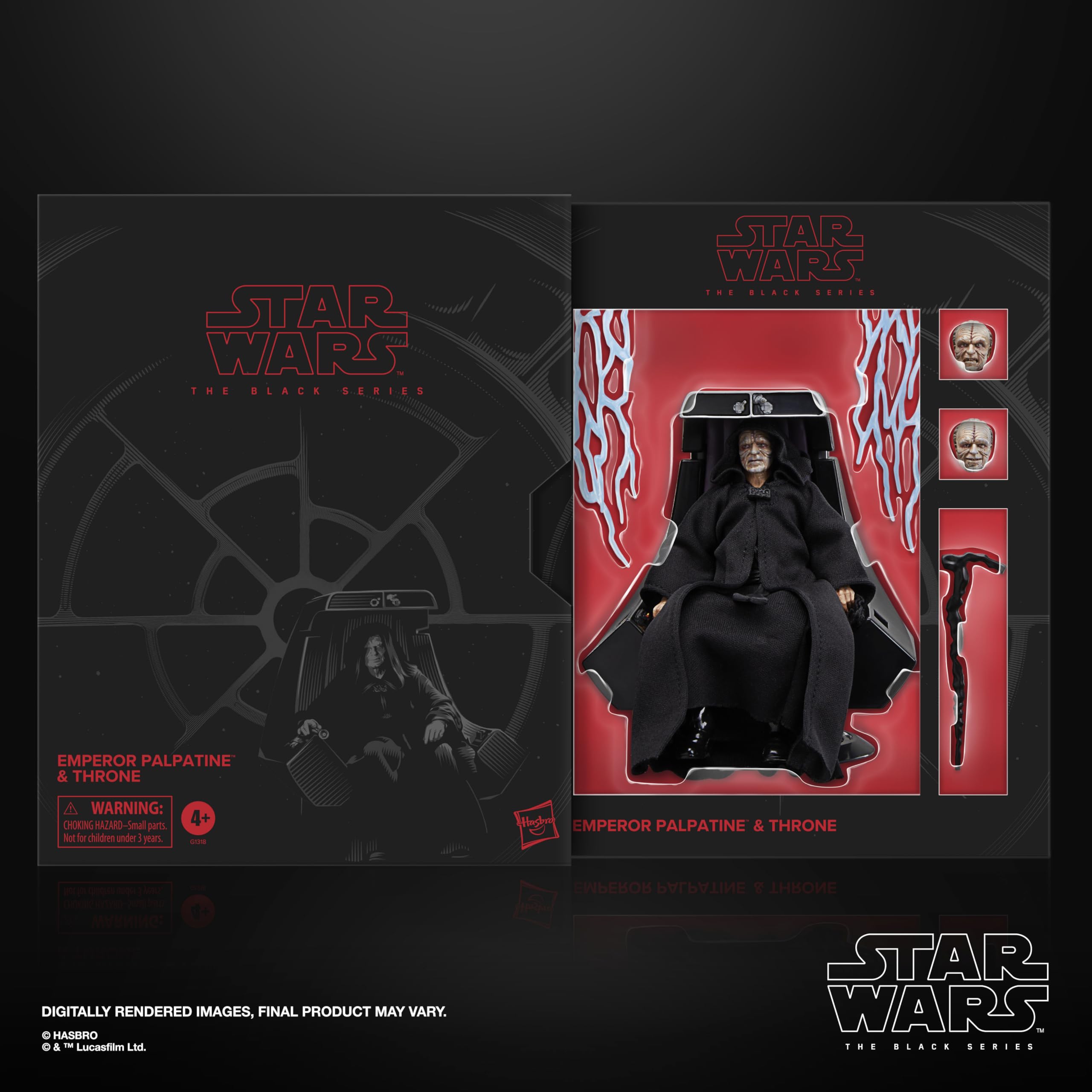 Star Wars Emperor Palpatine throne display highlight the dark side presence in your collection.