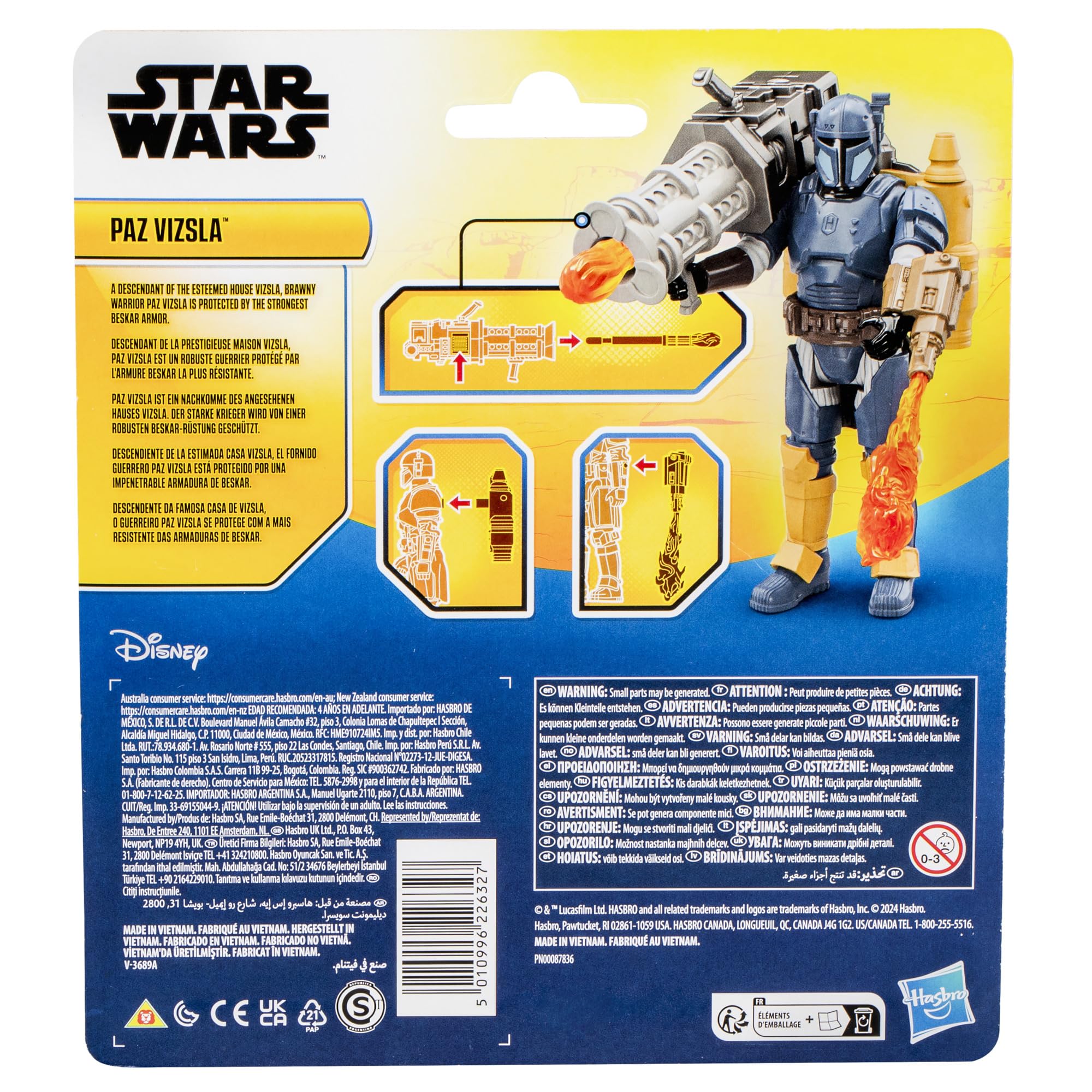 STAR WARS Paz Vizsla poseable figure supports versatile posing and storytelling