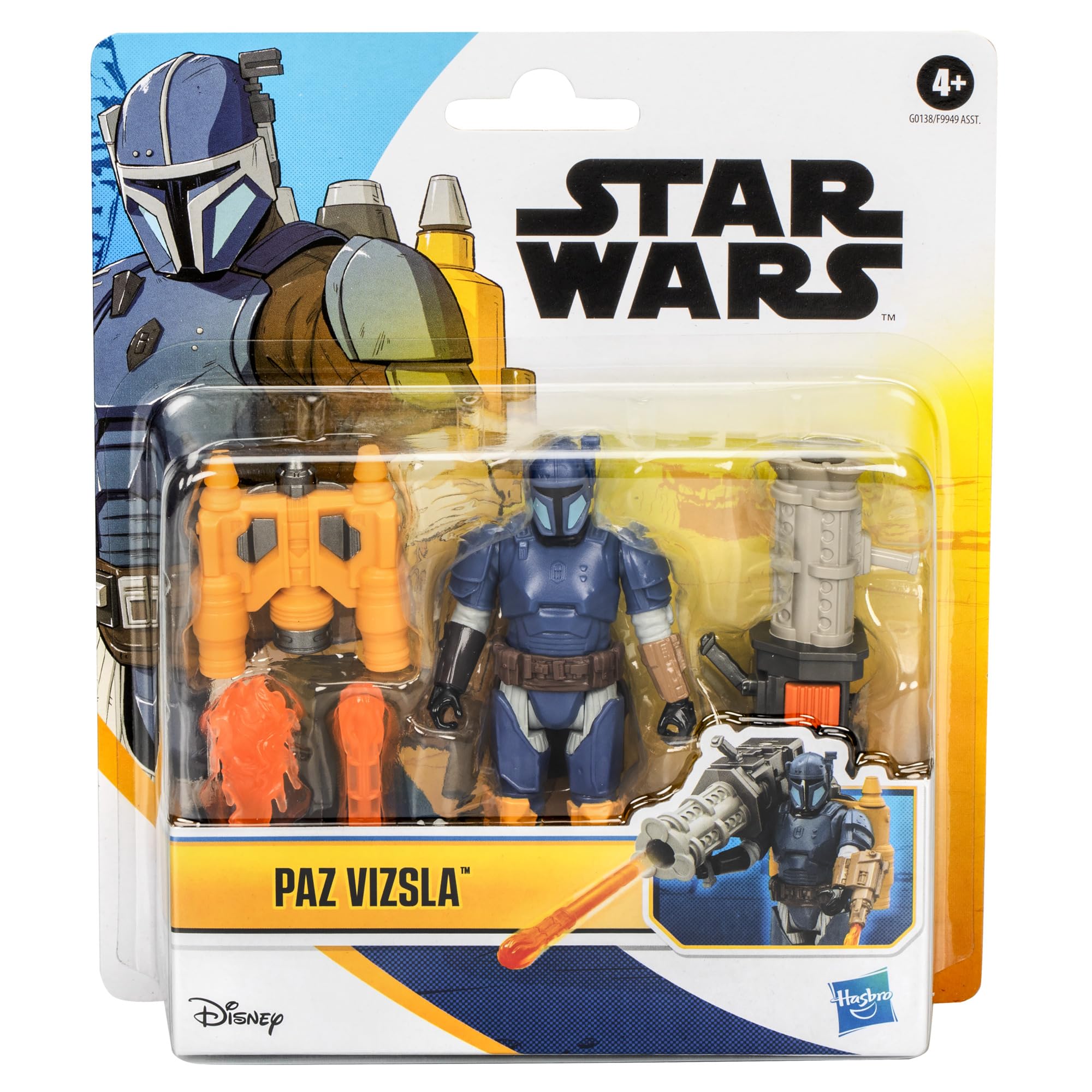 STAR WARS Paz Vizsla projectile launcher adds dynamic firing play
