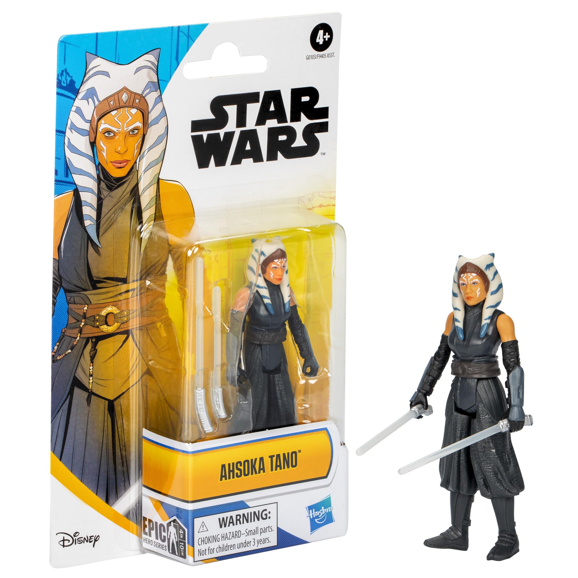 STAR WARS Ahsoka Tano with white lightsabers ready for duels