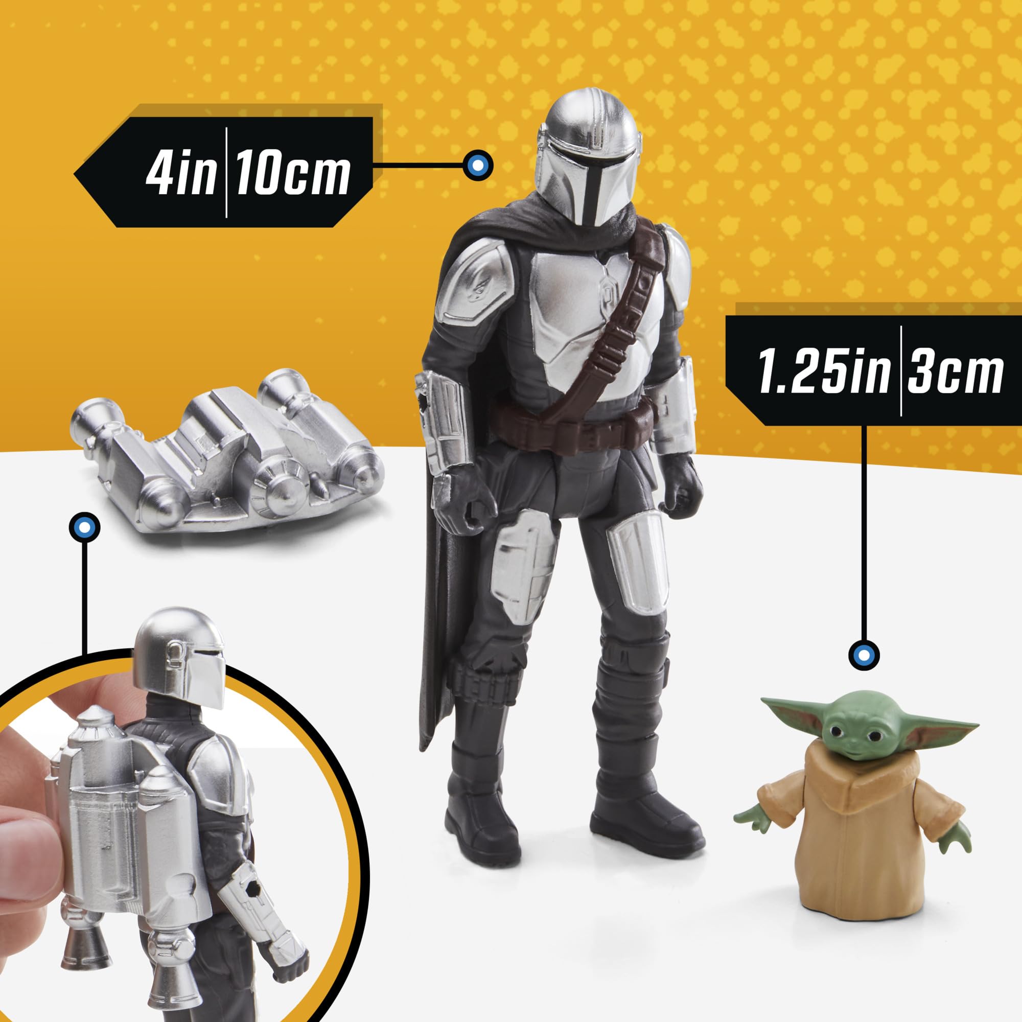 STAR WARS Grogu mini figure at the hatch for compact, cute play moments