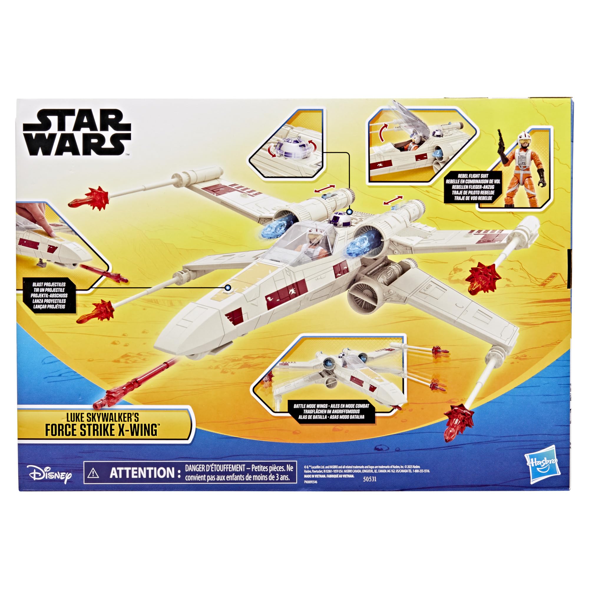 STAR WARS Epic World of Action fourteen-inch X-Wing display and play