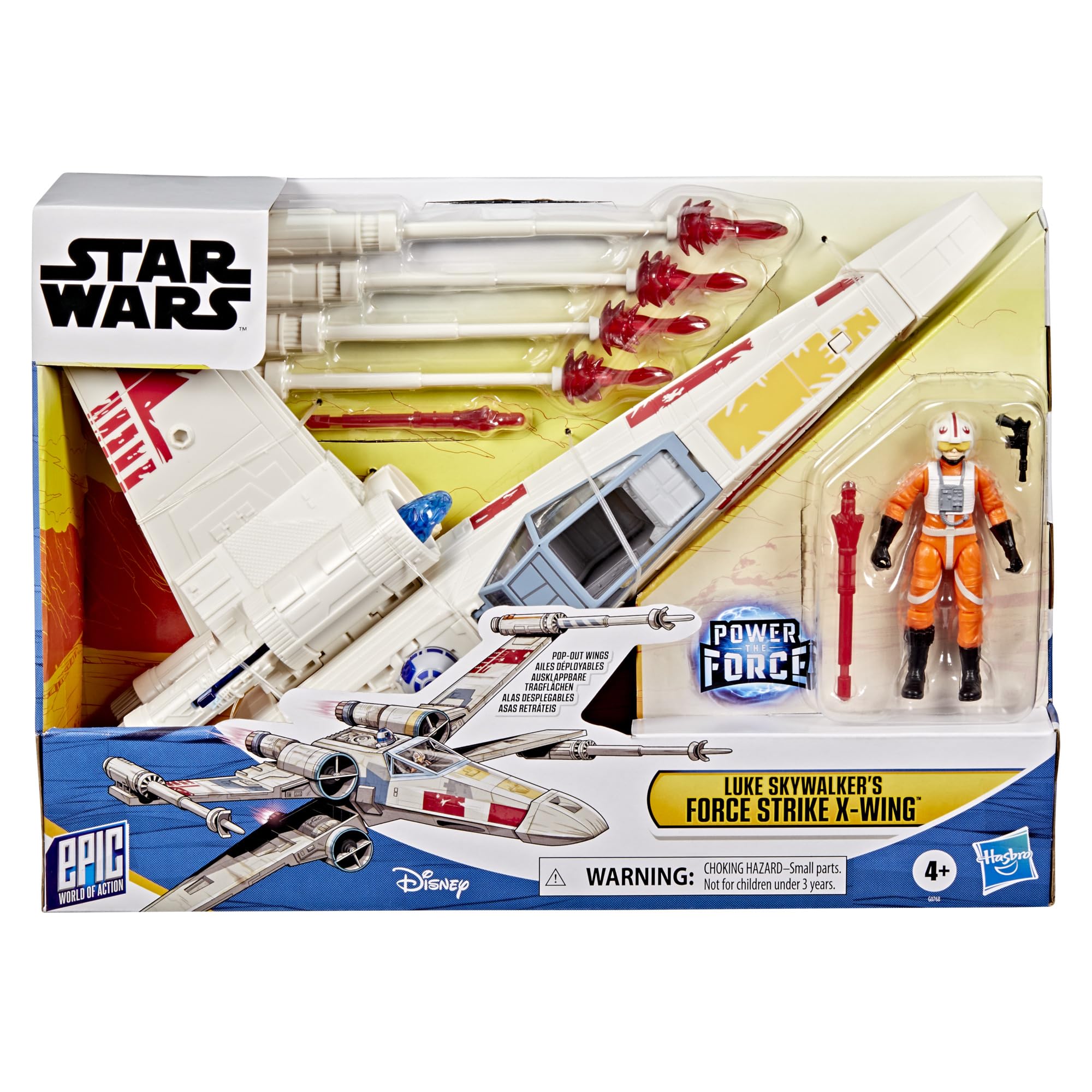 STAR WARS Epic World of Action X-Wing wings spread in battle position