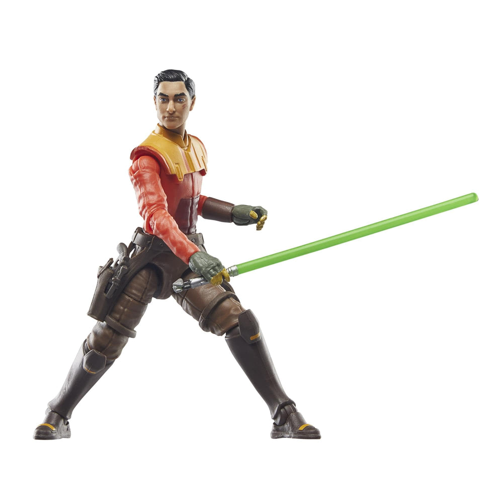 STAR WARS Ezra Bridger figure packaging with Kenner-inspired design enhances display and nostalgia.