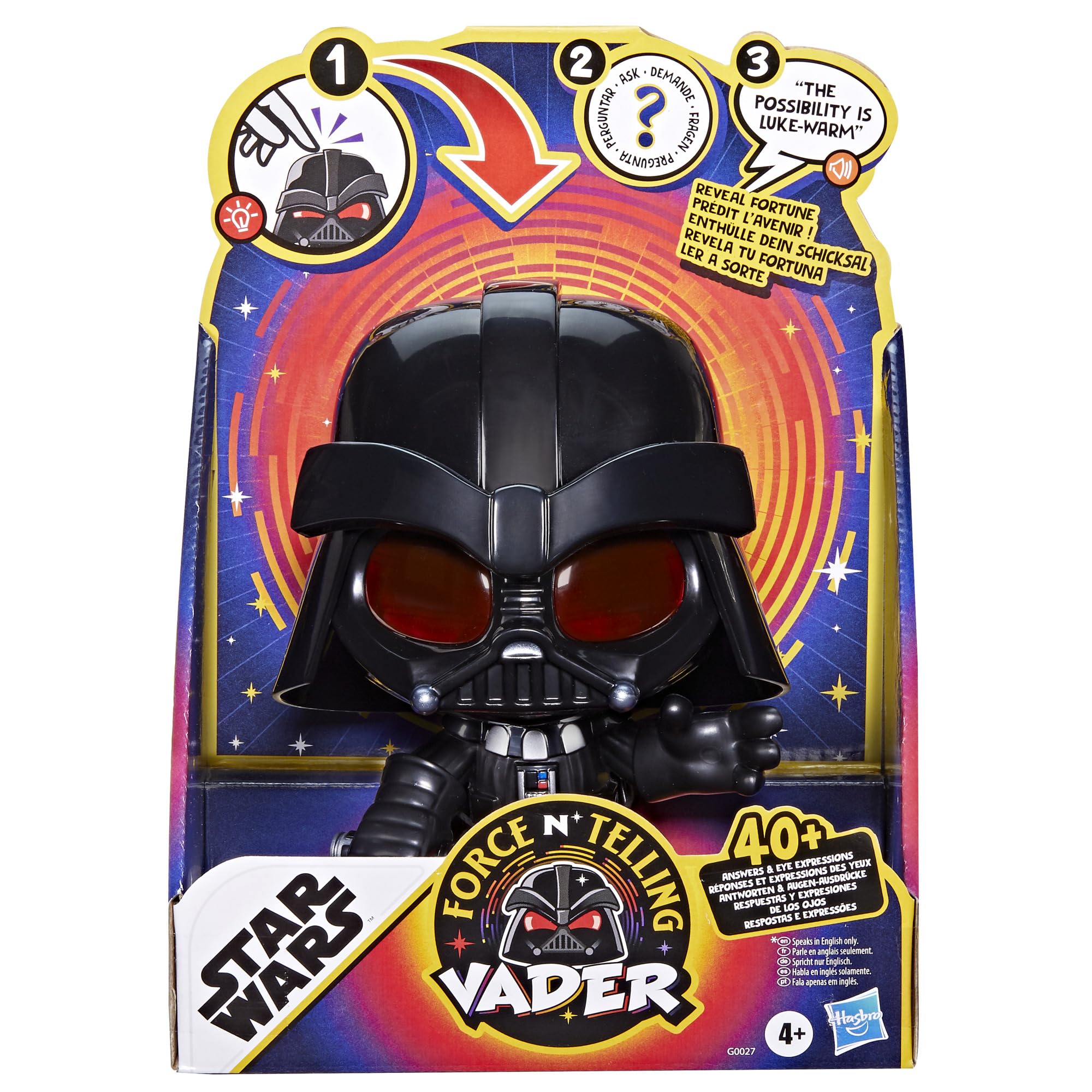 STAR WARS Force N Telling Vader eye expressions light up during questions.