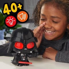 STAR WARS Force N Telling Vader eyebrows poseable for playful expressions.