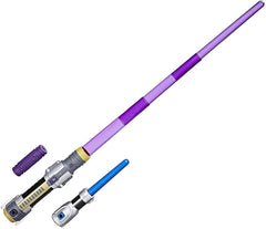 Star Wars Forces of Destiny Jedi Power Lightsaber hilt activates the epic theme