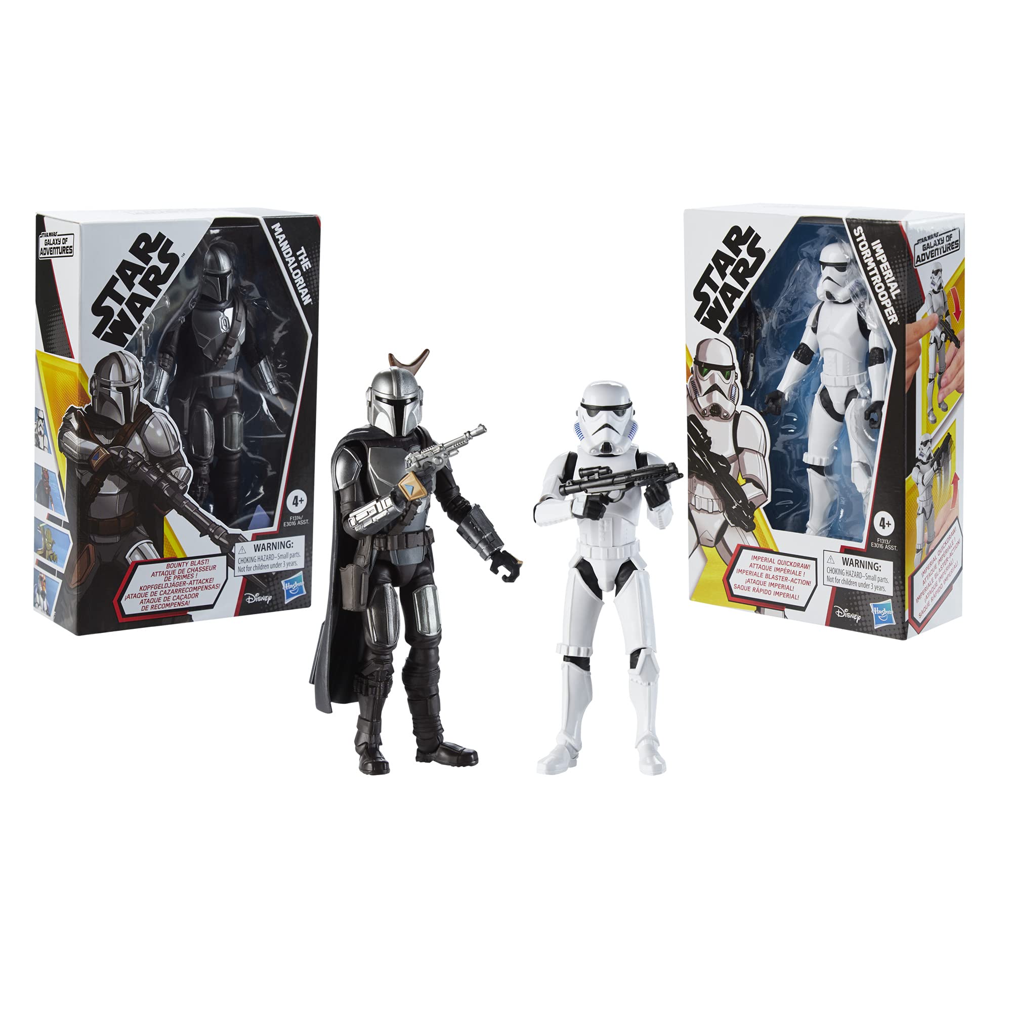 STAR WARS Galaxy of Adventures Stormtrooper quickdraw feature activated by arm motion.