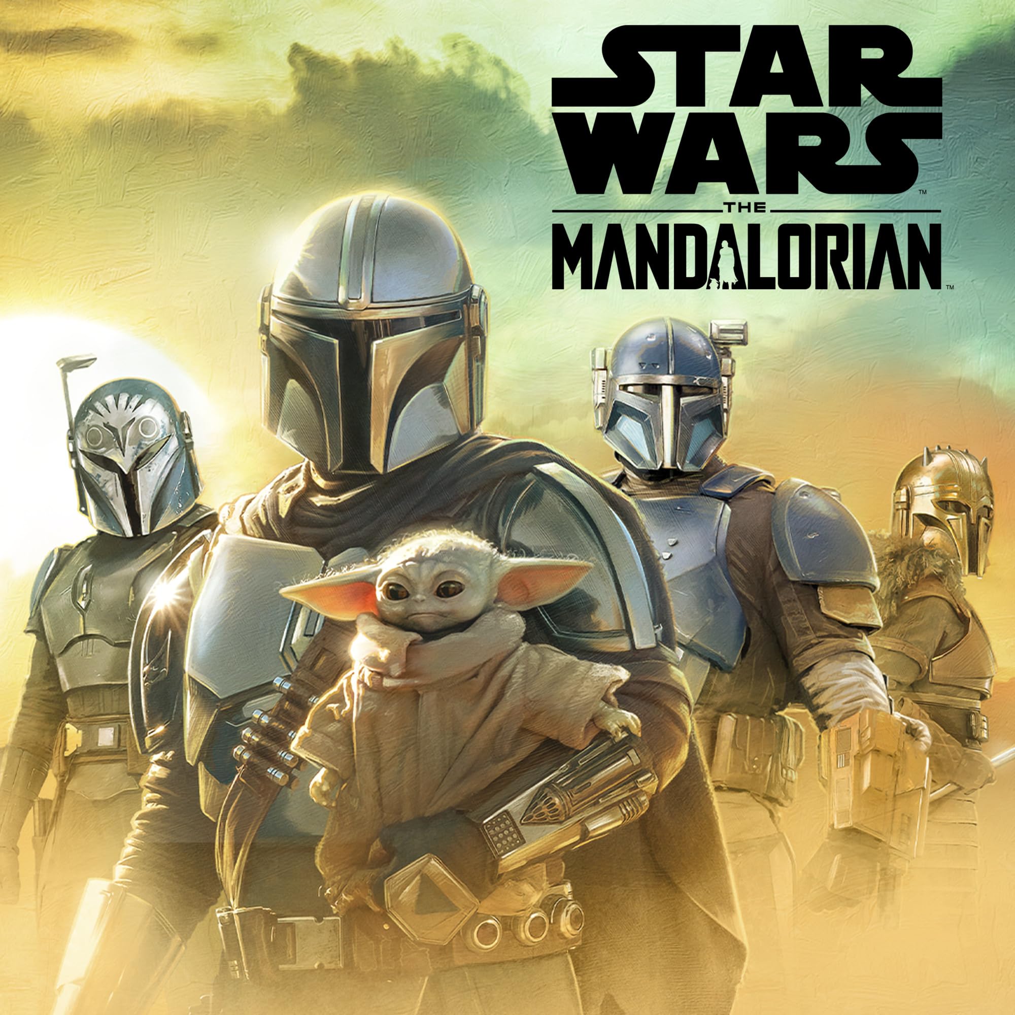 STAR WARS Mandalorian gauntlet pairs with other figures.