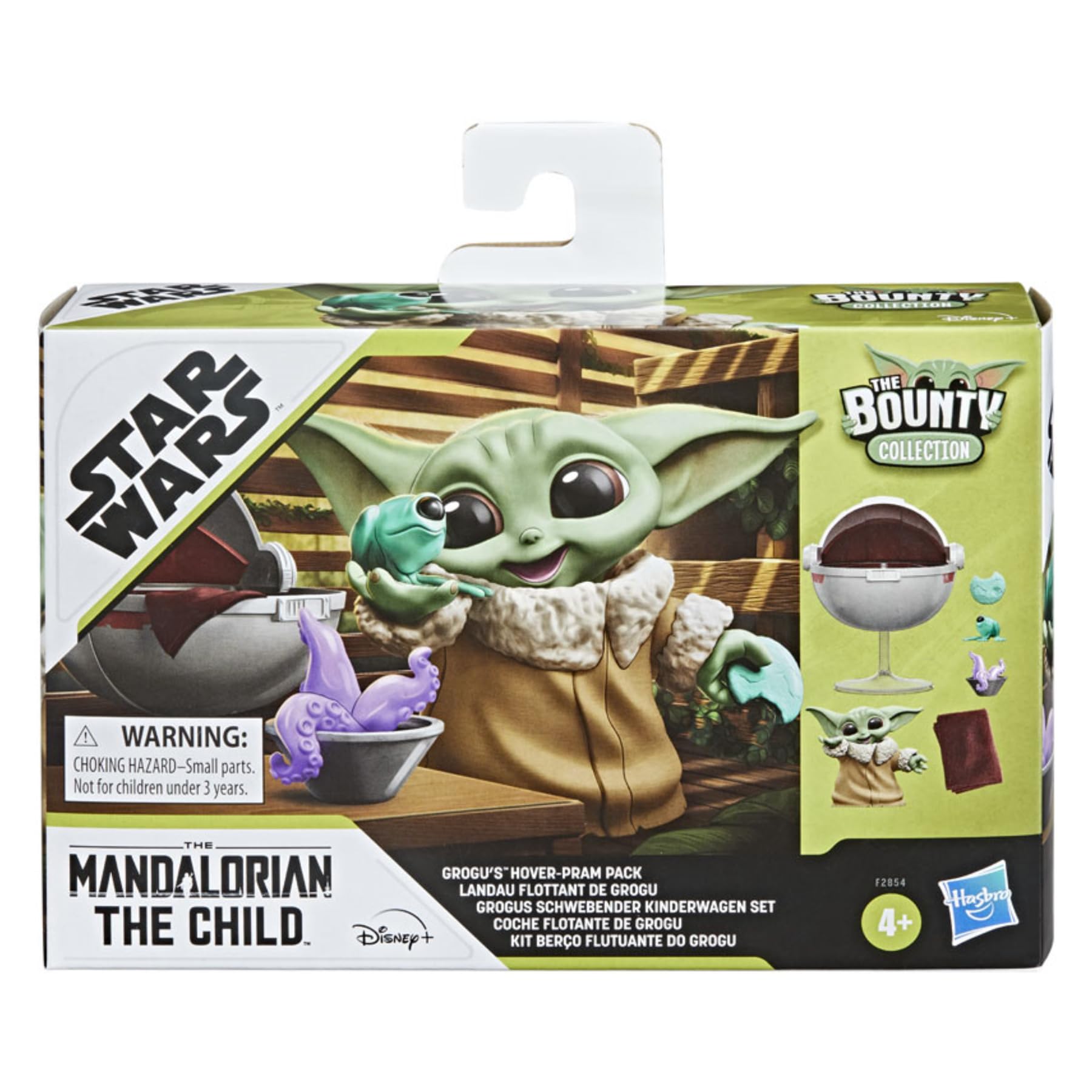STAR WARS Grogu hover-pram pack accessories arranged for display.