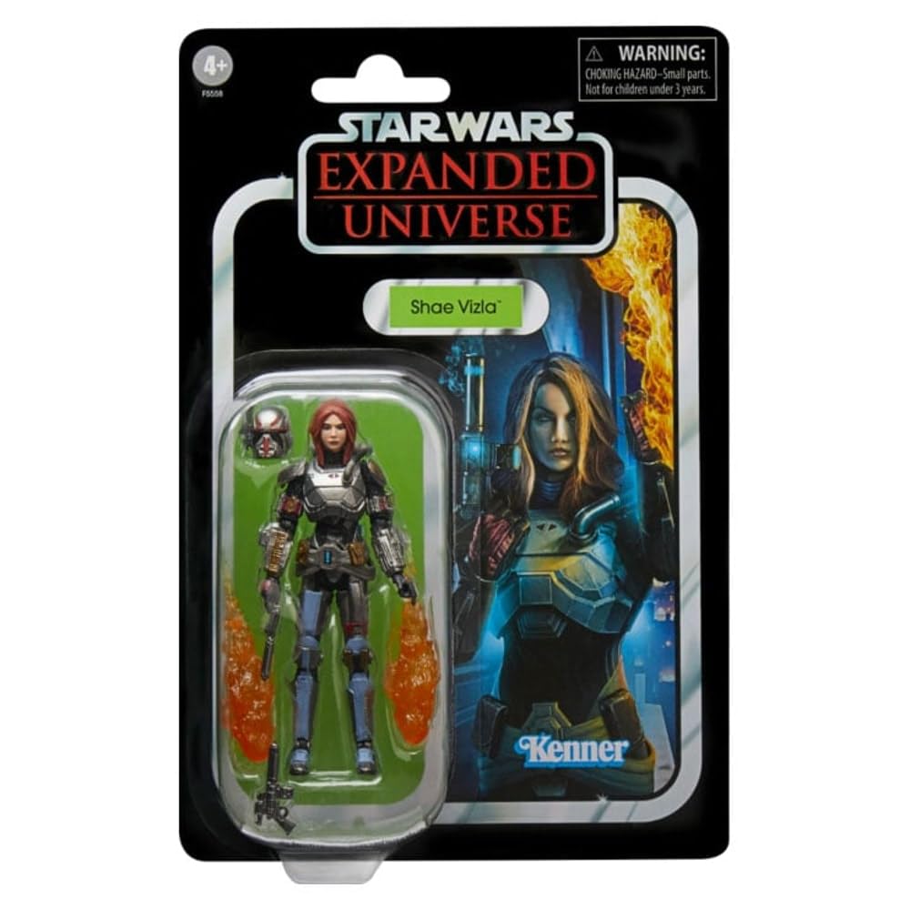 STAR WARS Hasbro Shae Vizla action figure close-up shows detailed armor for display