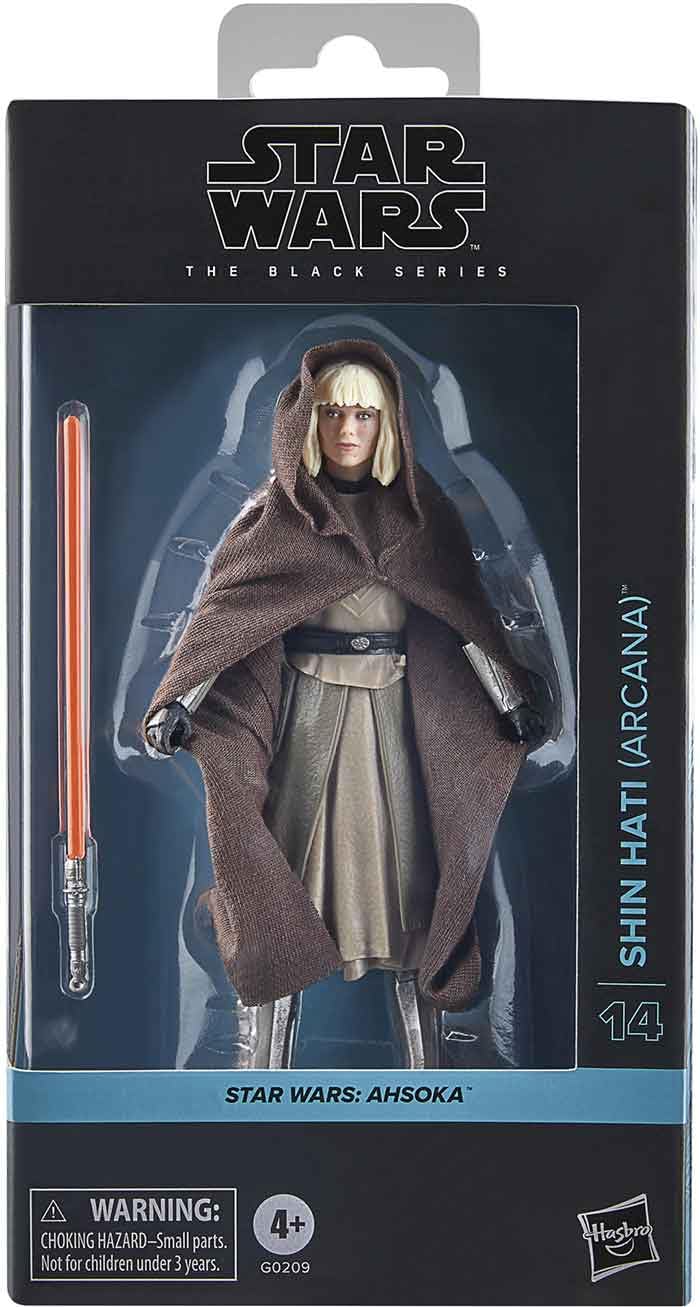 STAR WARS Hasbro Black Series Ahsoka Shin Hati Arcana figure posed for dynamic display and premium articulation