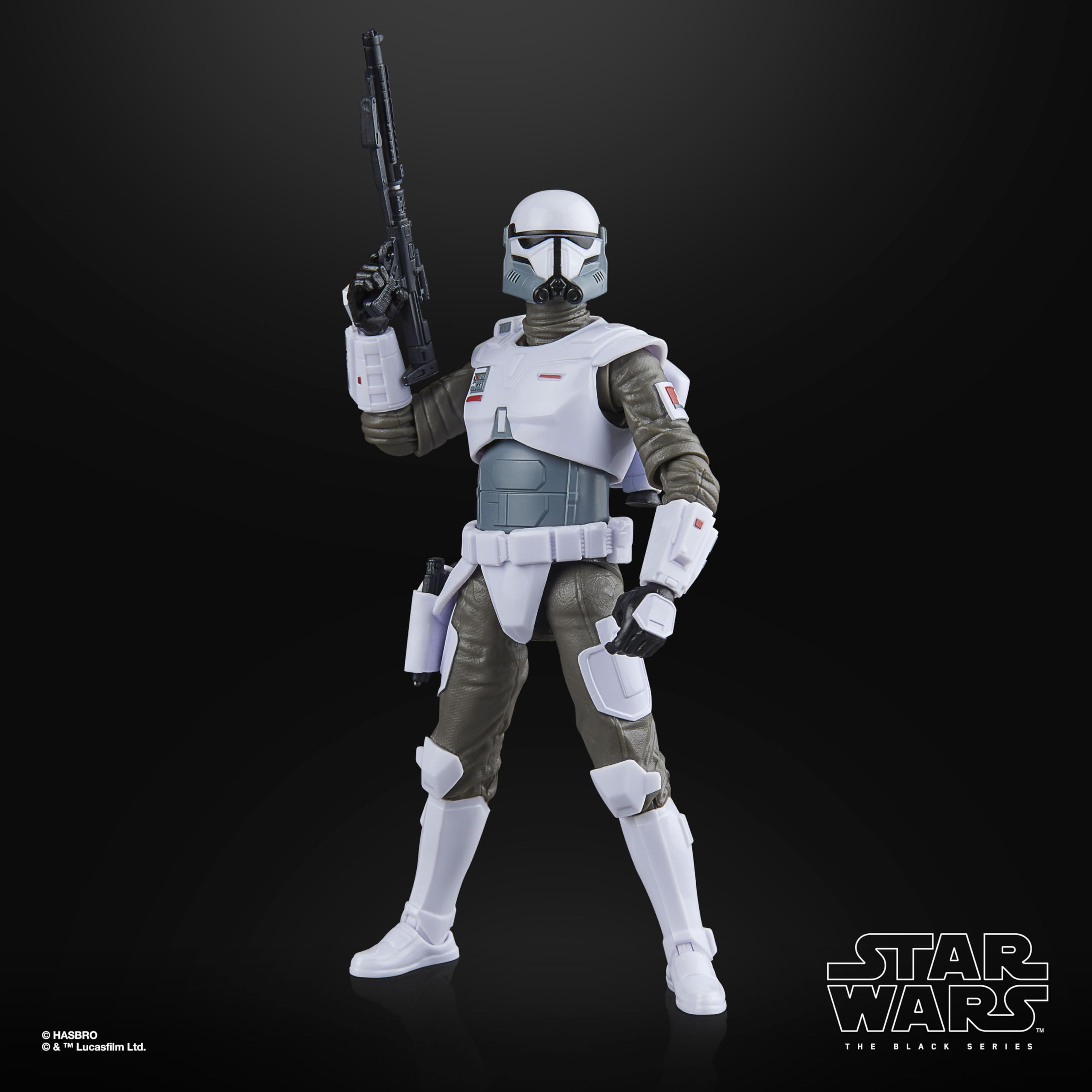 STAR WARS Imperial armored commando on shelf ready display.