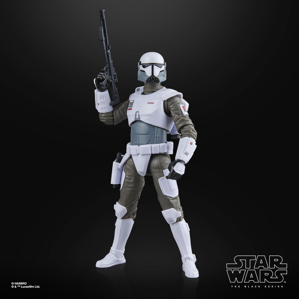 STAR WARS Imperial armored commando on shelf ready display.