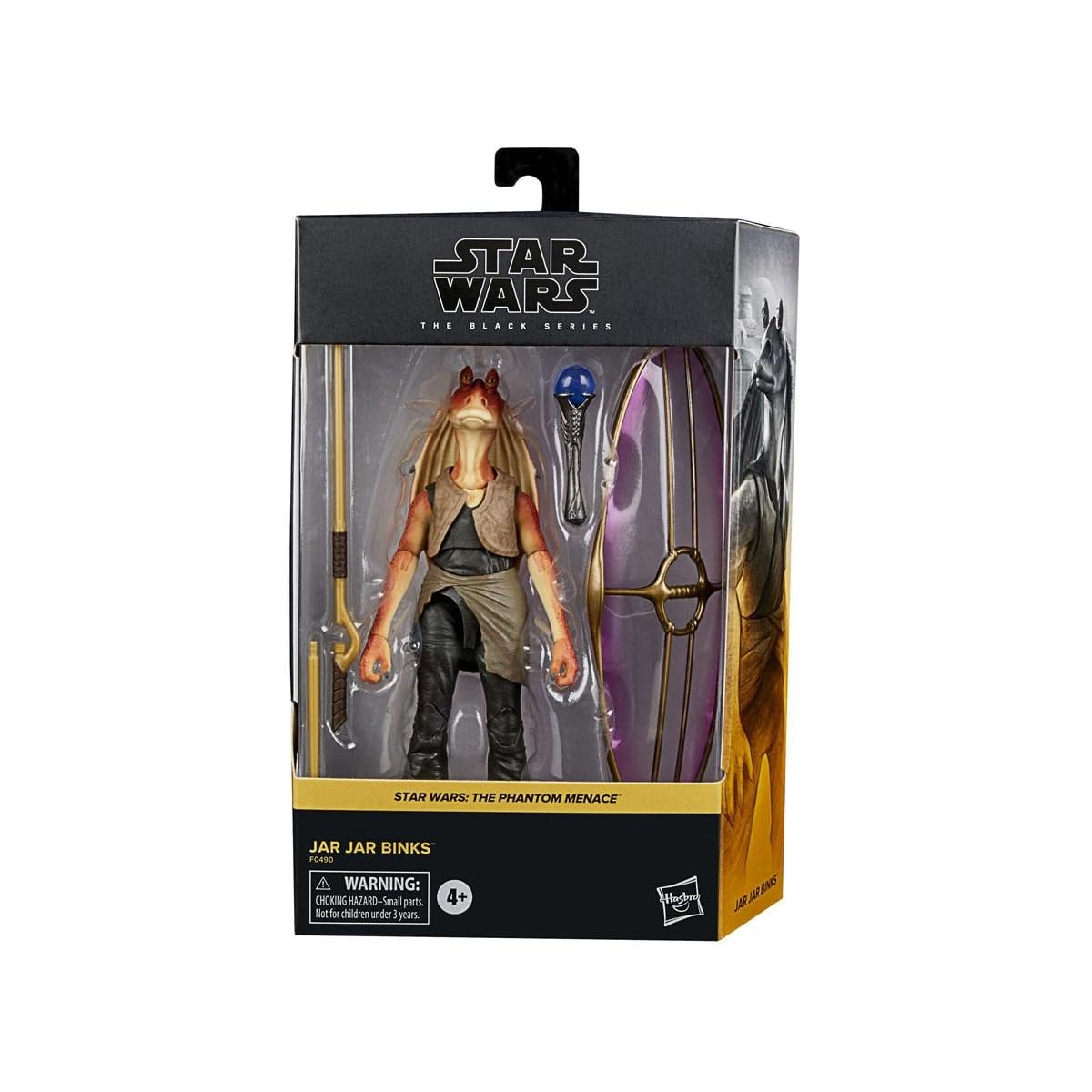 STAR WARS Jar Jar Binks deluxe figure side view, showcases premium detailing for collectors