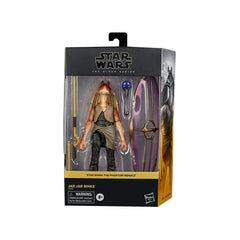 STAR WARS Jar Jar Binks deluxe figure side view, showcases premium detailing for collectors