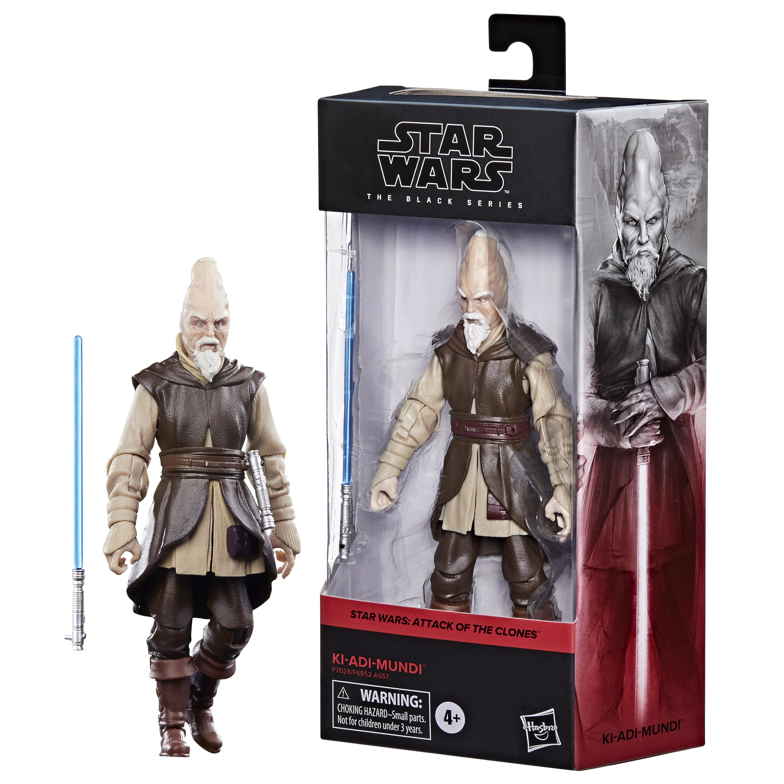 Star Wars Ki-Adi-Mundi 6-inch figure with premium deco for display.