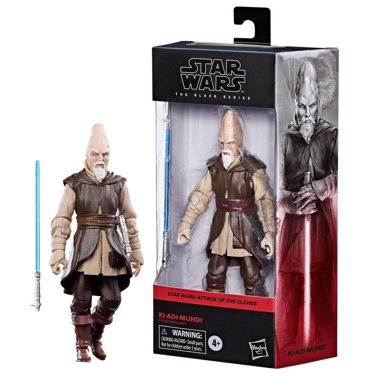 Star Wars Ki-Adi-Mundi 6-inch figure with premium deco for display.