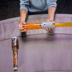 Star Wars Lightsaber Forge Kyber Core yellow blade creates bold look