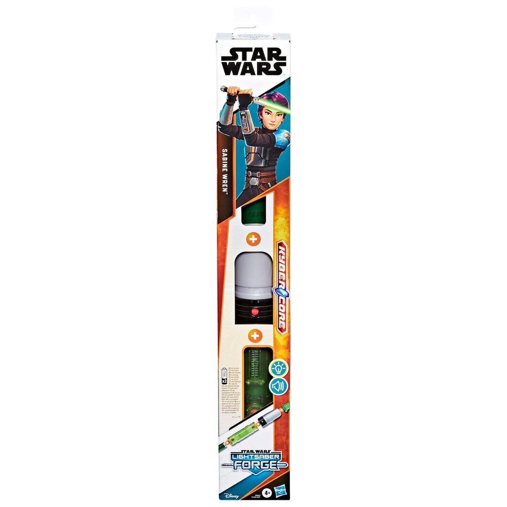 STAR WARS Lightsaber Forge Kyber Core Sabine Wren glowing translucent core enhances realism
