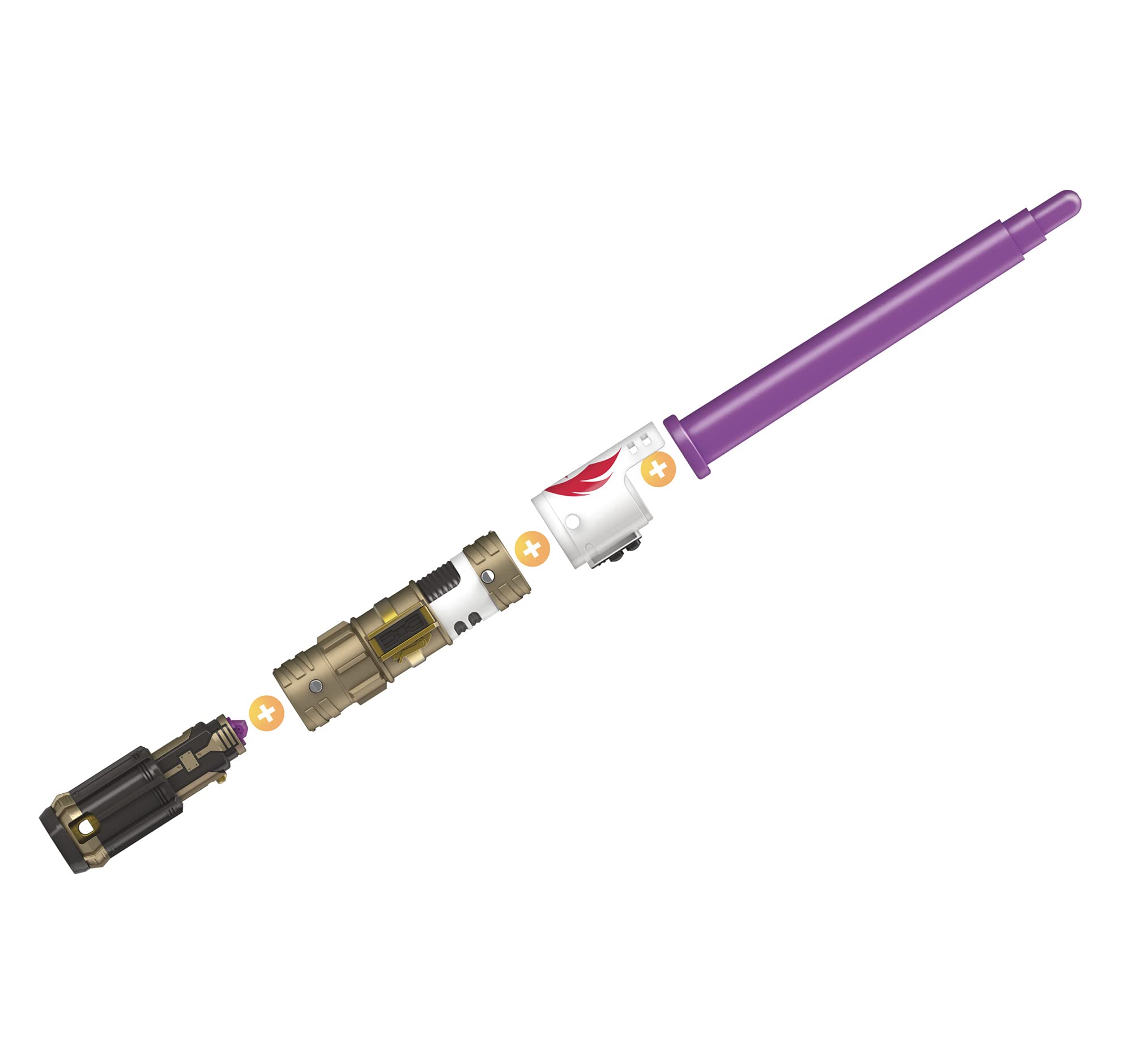 STAR WARS Lightsaber Forge Mace Windu set with blade, cover, and core for pretend duels.