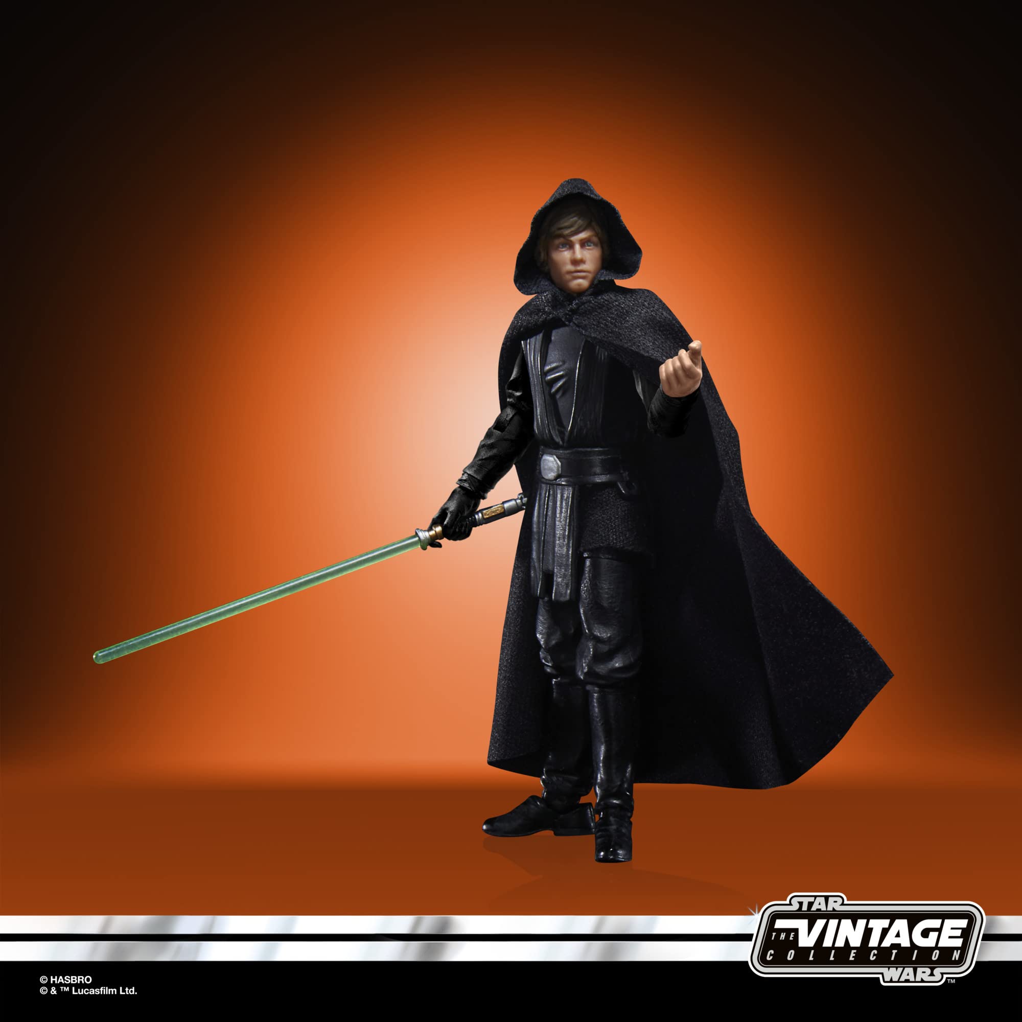 STAR WARS Luke Skywalker 3.75-inch scale figure fits with other vintage-size figures