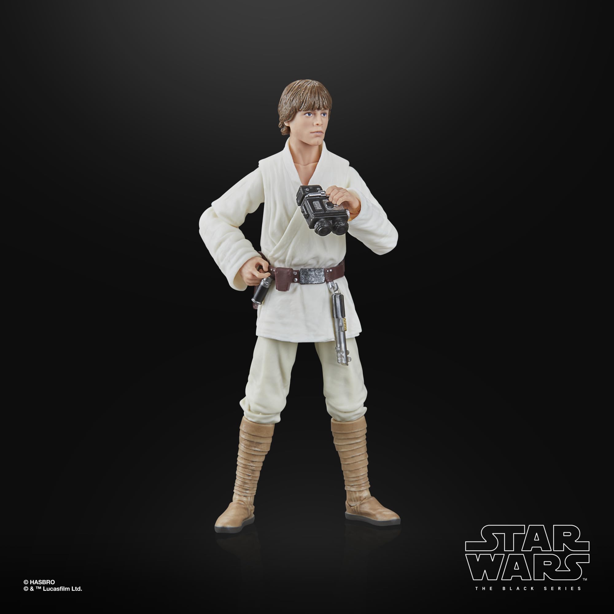 Star Wars Luke Skywalker lightsaber accessory included for ready-for-action poses.