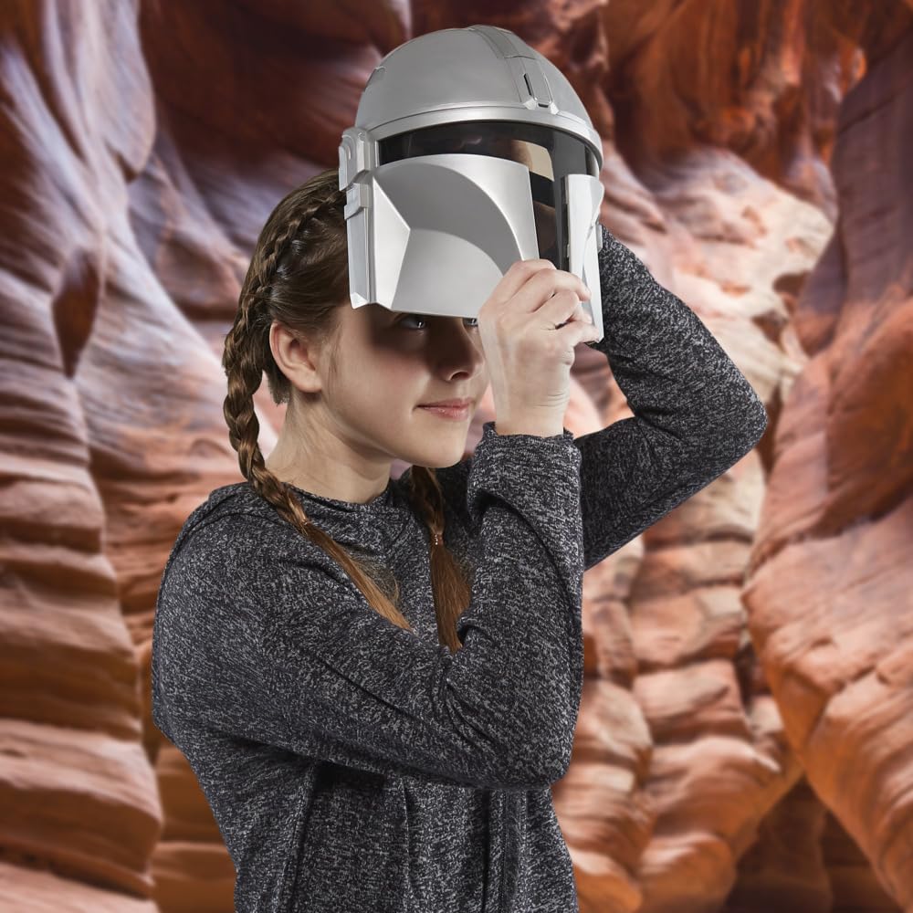 Star Wars Mandalorian Electronic Mask battery compartment enables quick setup