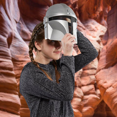 Star Wars Mandalorian Electronic Mask battery compartment enables quick setup
