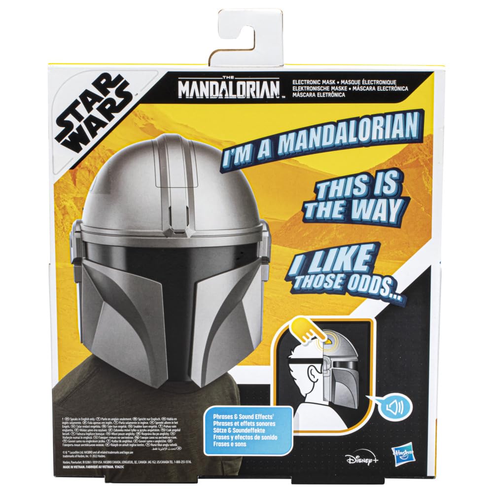 Star Wars Mandalorian Electronic Mask gift-ready packaging for fans