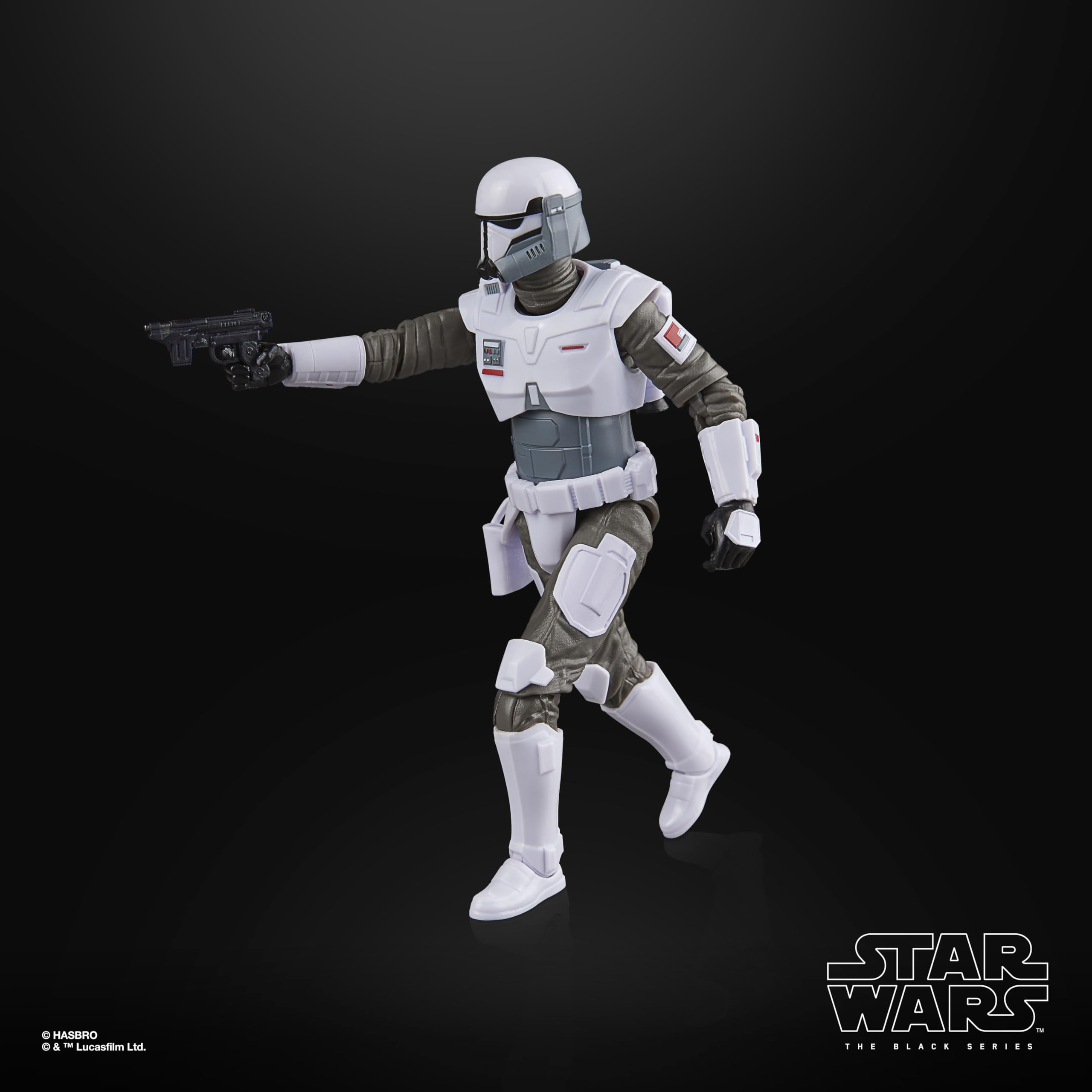 STAR WARS Mandalorian Imperial commando side profile reveals armor detail.