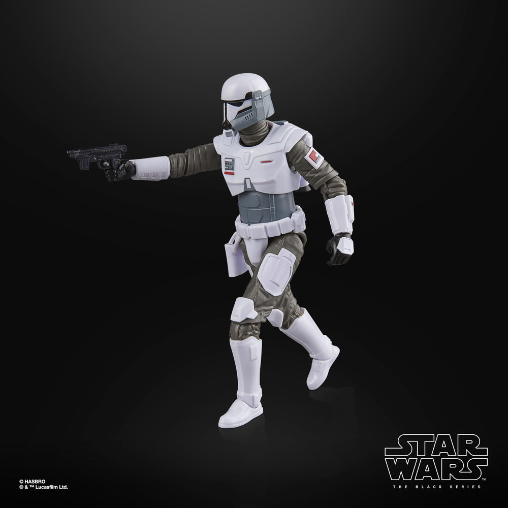 STAR WARS Mandalorian Imperial commando side profile reveals armor detail.