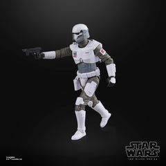STAR WARS Mandalorian Imperial commando side profile reveals armor detail.