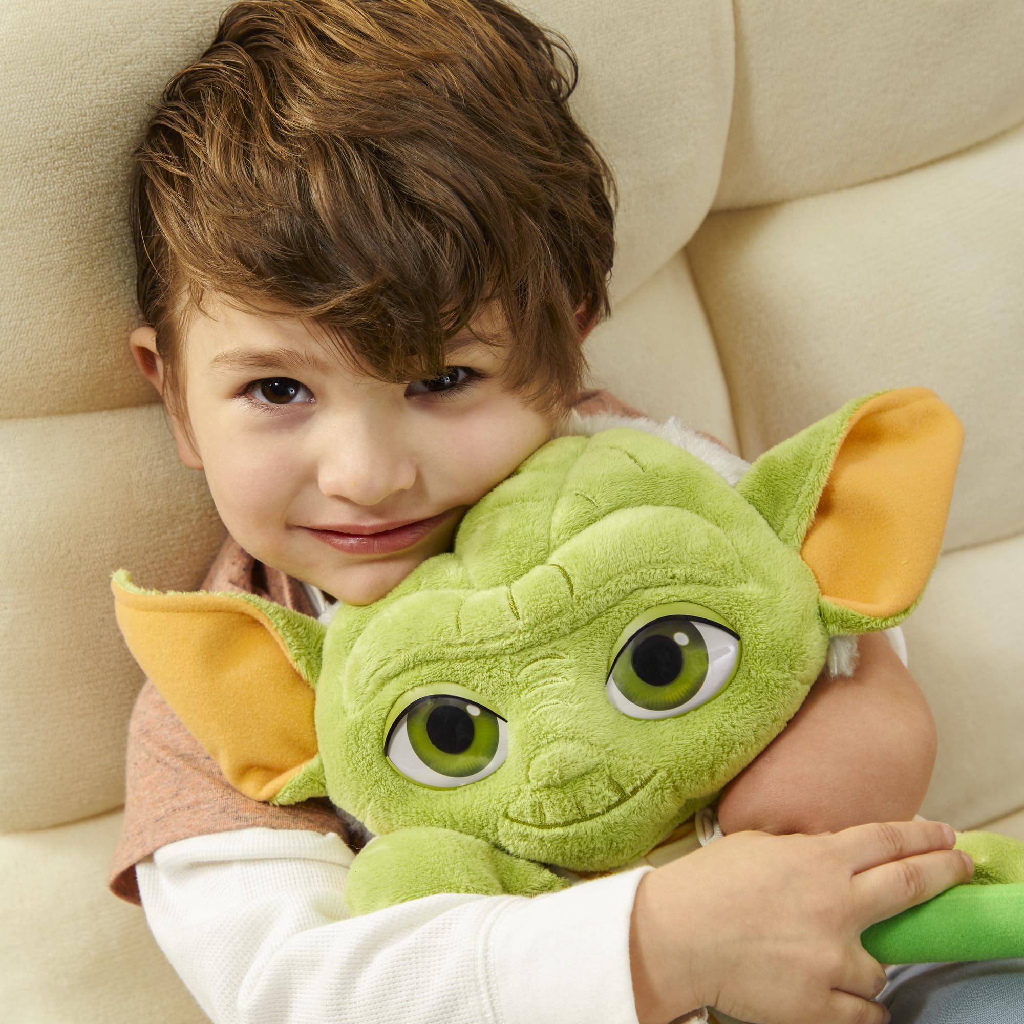 Star Wars Master Yoda Plush lightsaber plush for imaginative action.