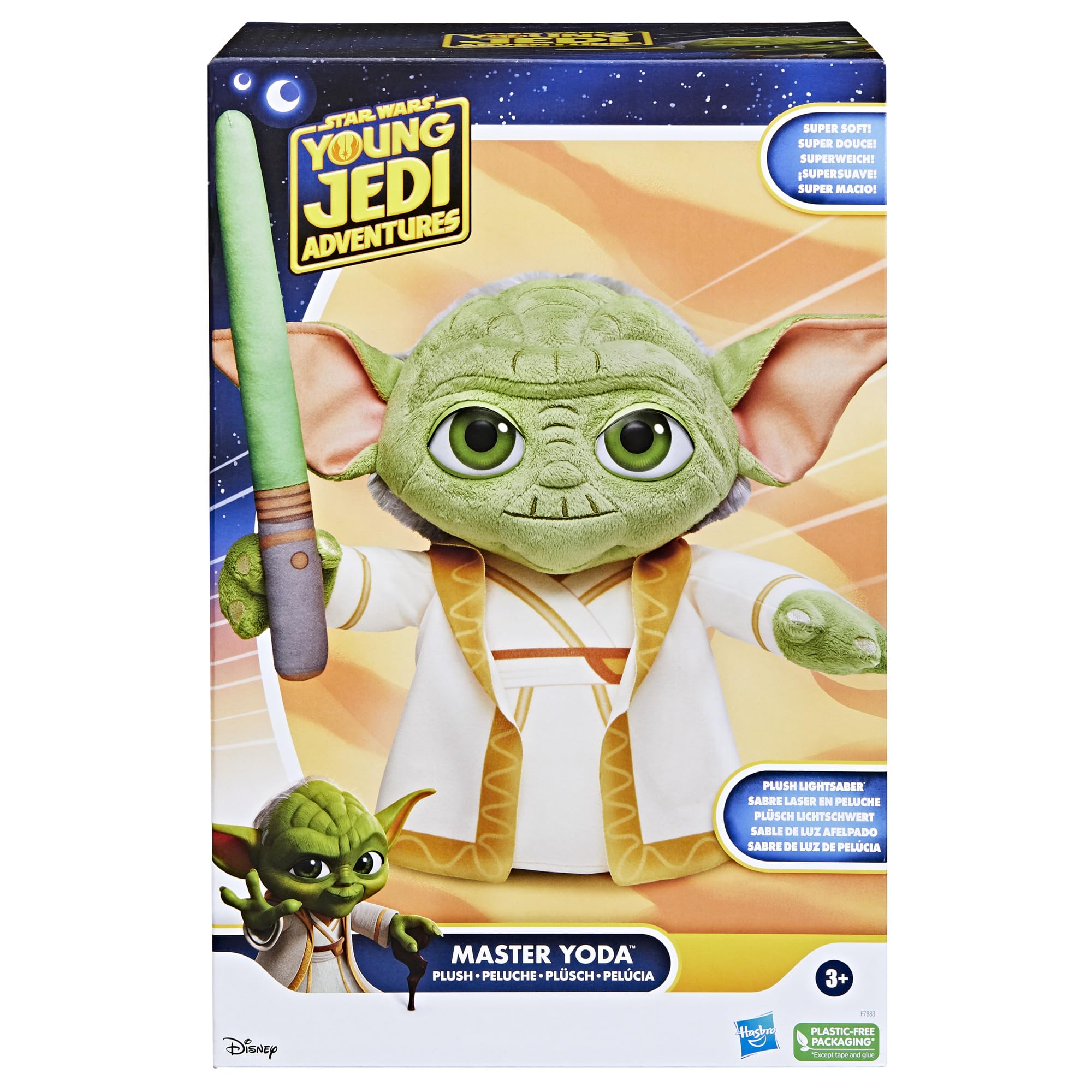 Star Wars Master Yoda Plush robe detail highlights classic Jedi attire.
