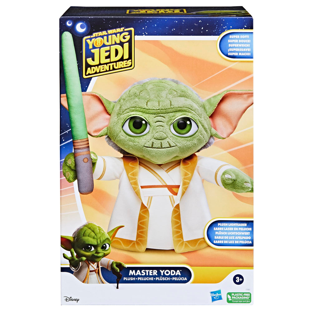 Star Wars Master Yoda Plush robe detail highlights classic Jedi attire.