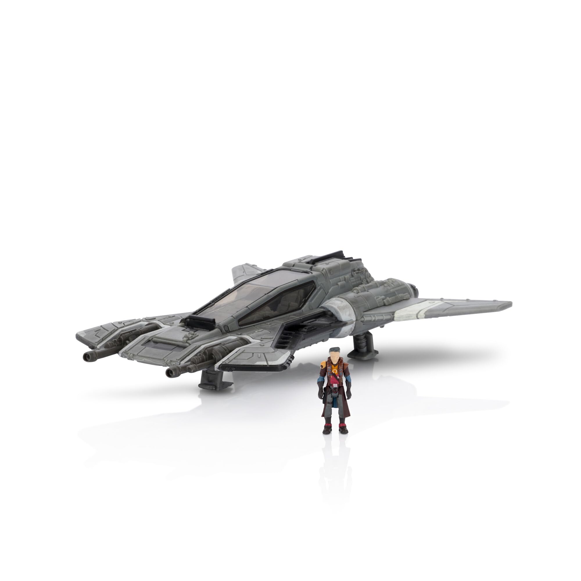 Star Wars Micro Galaxy Pirate Snubfighter side view highlights sleek space-age silhouette