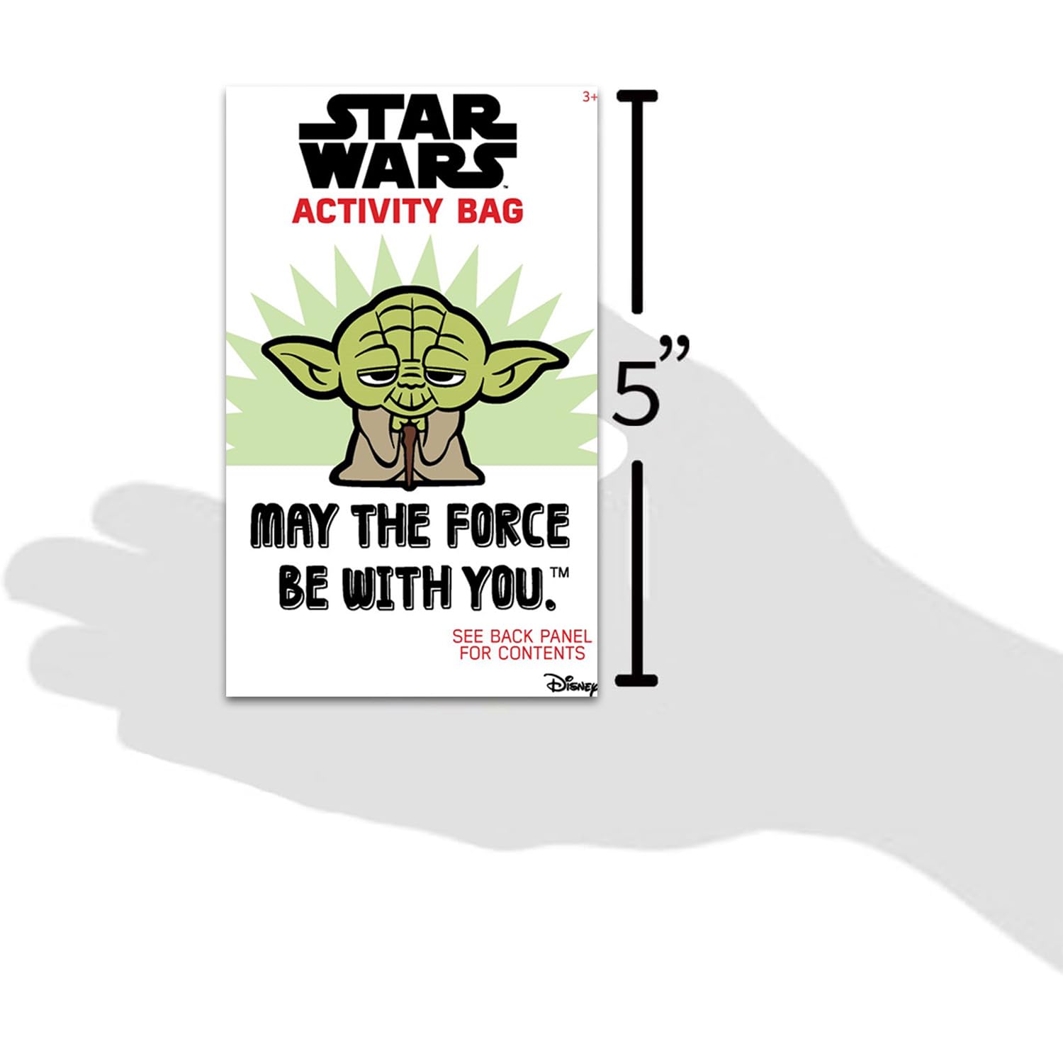 Star Wars mini packs 5.5 by 7.5 inches—compact classroom handouts.
