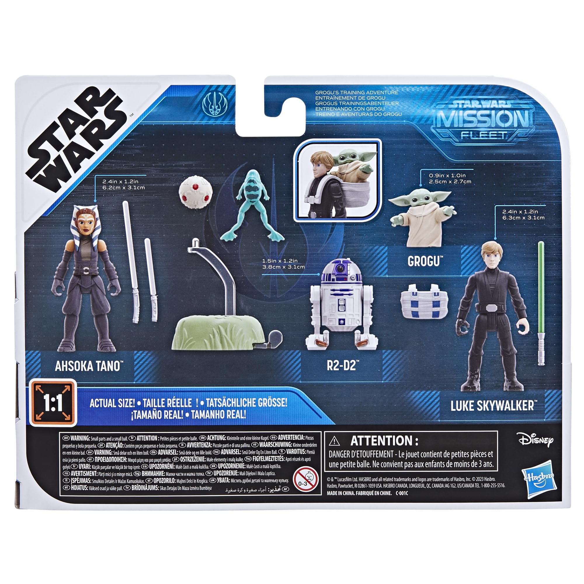 STAR WARS Mission Fleet accessories including backpack and training droid for dynamic play.