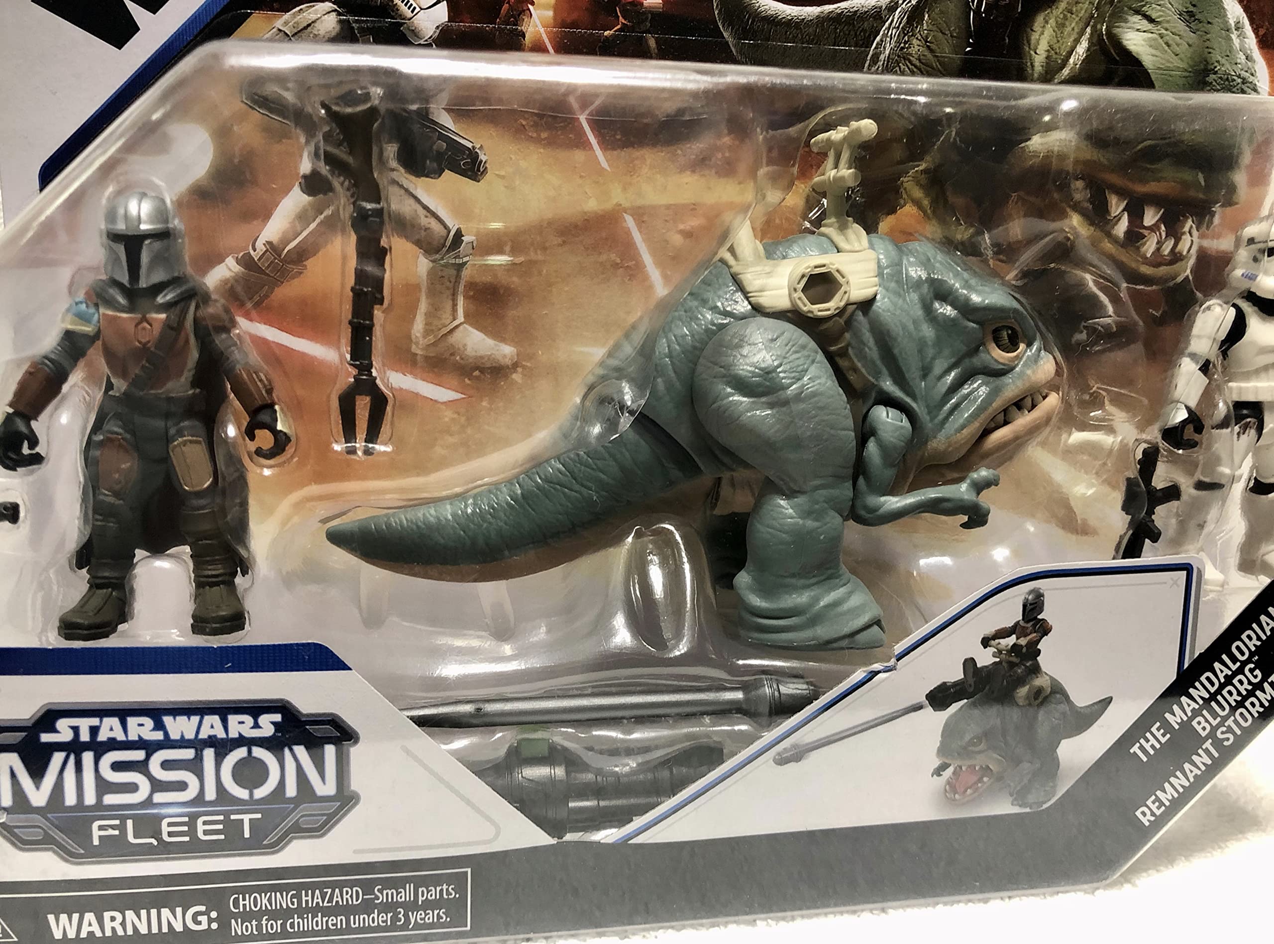 Star Wars Mission Fleet Blurrg figure with movable mouth for expressive duels.