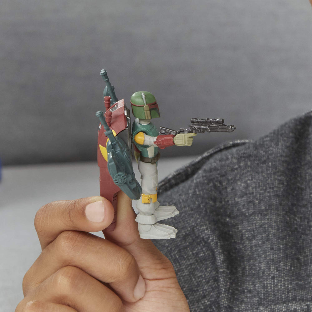 Star Wars Mission Fleet blaster accessory included for extended play options.