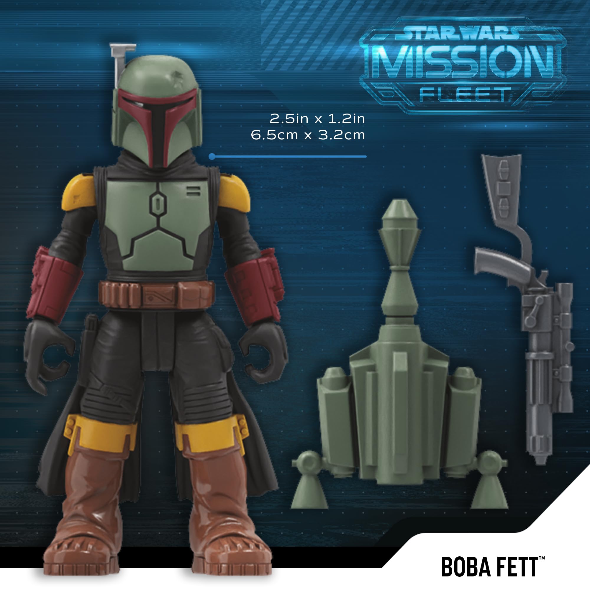 STAR WARS Mission Fleet dark trooper figure with detailed armor