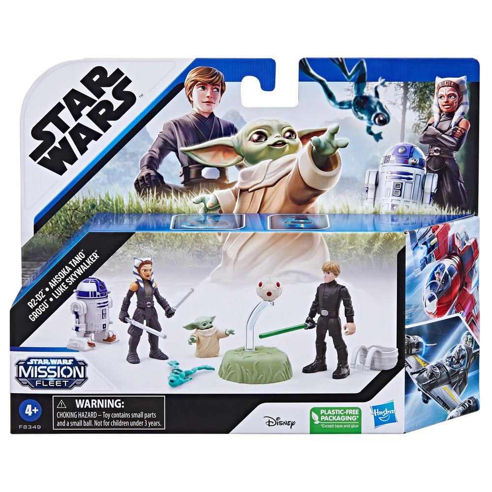 STAR WARS Mission Fleet Luke Skywalker figure set in adventurous training scenarios.